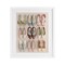 Stupell Industries Beatrice's Closet Shoes Framed Print Under Glass, design by Annabelle Hall